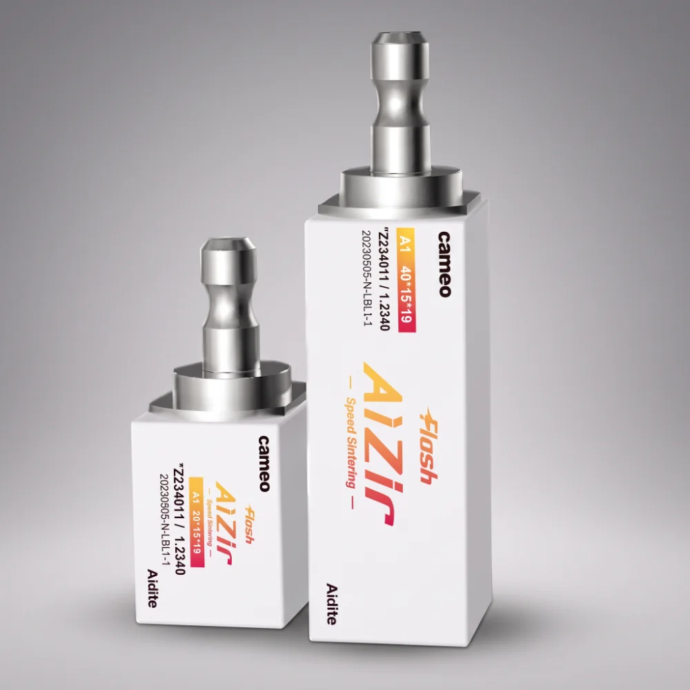 Bloco de Zircônia AiZir Flash — Bloco para fresagem · sinterização express