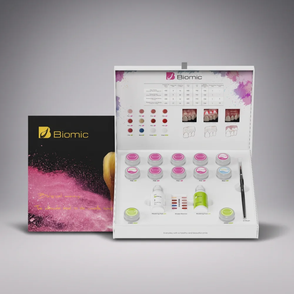 Kit Cerâmica Líquida Gengiva (Biomic Gum) — Caracterização gengival